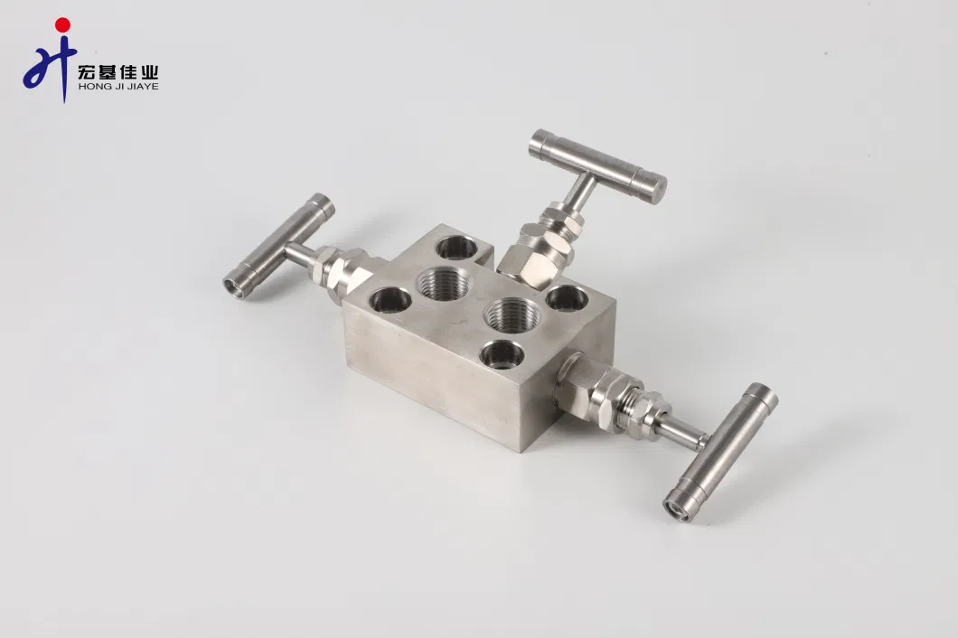 1/2"NPT Forging Stainless Steel 3-Valve Manifolds with Extended Tube