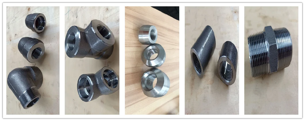 ANSI B16.11 Forged Elbow Tee Plug Nipple Coupling Cross Bushing Stainless Steel Pipe Fitting