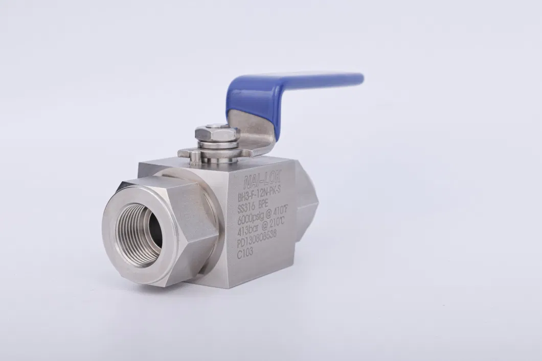 Nailok Bh High Pressure 6000psi Pneumatic Manual CNG Ball Valve Natural Gas Pipeline Ball Valves