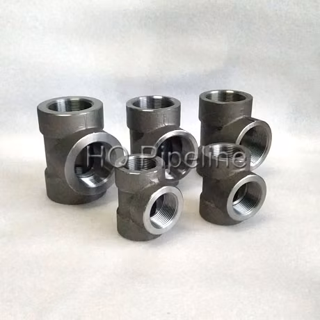 ANSI ASME B16.11 Kohlenstoffstahl SA/A105 Edelstahl SS304 SS316 2000#/3000lbs/6000lbs NPT-Gewinde/Muffenschweißung/Schweißen geschmiedeter Rohrverschraubungen
